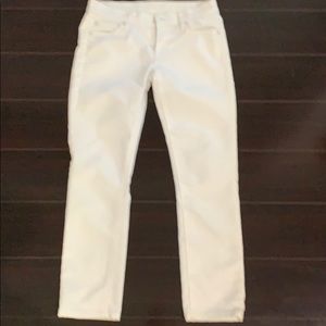 7 for All ManKind White Jean